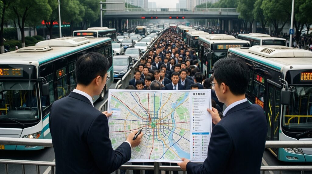 Транспорт и автобусы: маршруты, расписания, обновление парка и жалобы пассажиров - иллюстрация