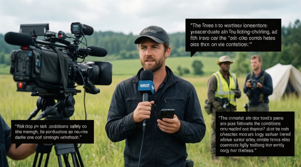 Репортаж с места события: один день в эпицентре главной новости - иллюстрация