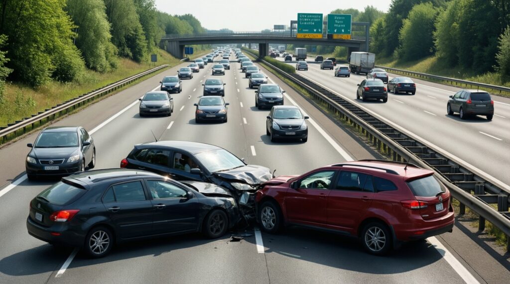 ДТП и дорожная обстановка: аварии, перекрытия, ремонты, пробки, погодные риски - иллюстрация